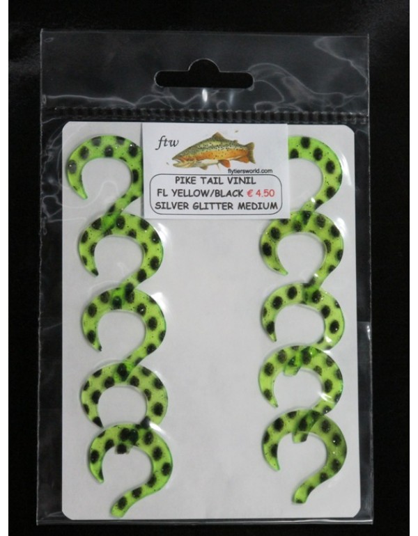 PIKE TAIL VINIL FLUO YELLOW